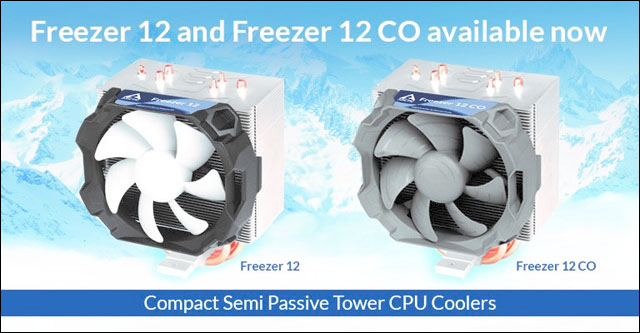 Arctic přichází s chladiči Freezer 12 a Freezer 12 CO s podporou AMD Ryzen