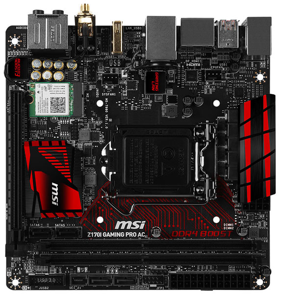 MSI uvádí na trh herní mini-ITX základní desku Z170I Gaming Pro AC