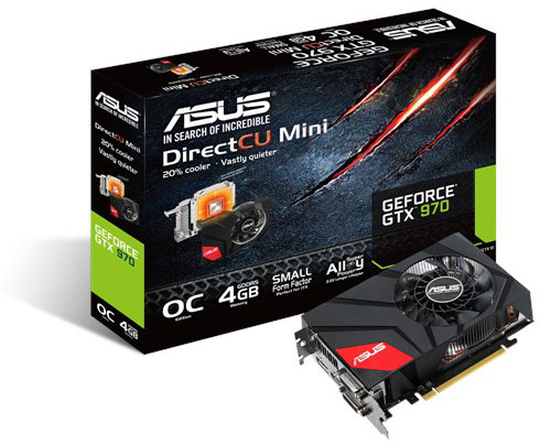 Grafická karta nVidia GeForce GTX 970 - ASUS GTX970-DCMOC-4GD5