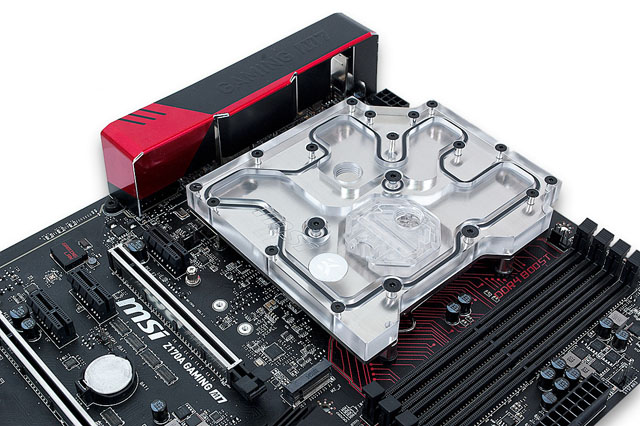 EK vydává blok vodního chlazení pro desku MSI Z170A Gaming M7, který chladí VRM i CPU