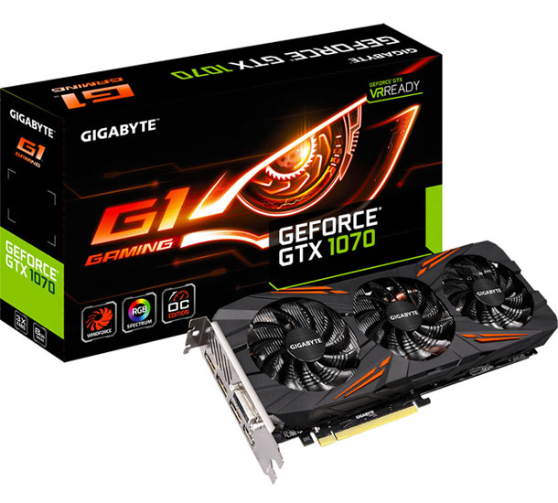Gigabyte odhalil továrně přetaktovanou GeForce GTX 1070 G1.Gaming s chladičem WindForce 3X