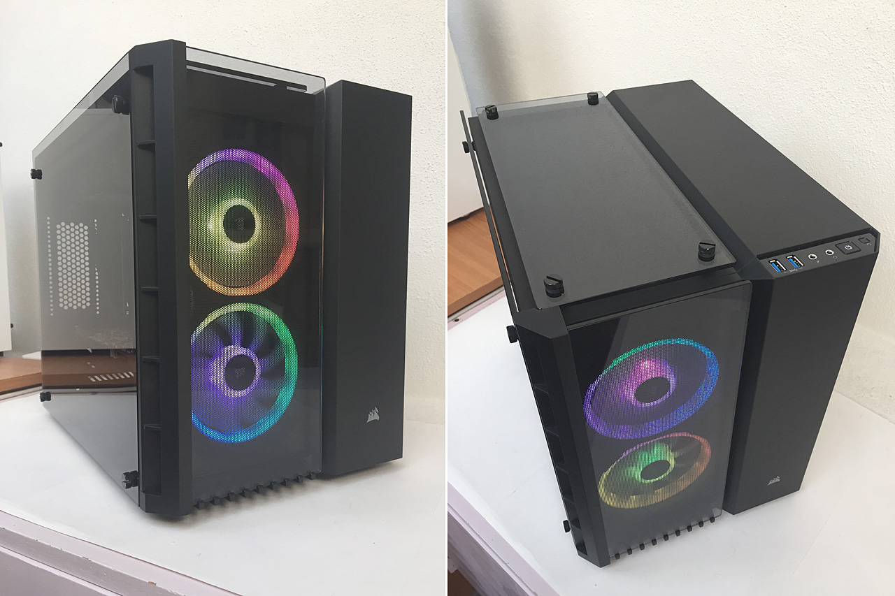 Corsair Crystal Series 280X RGB – mATX dvoukomorová skříň