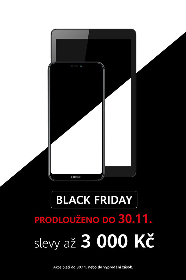 Black Friday nekončí! Huawei prodlužuje slevy na vybrané telefony