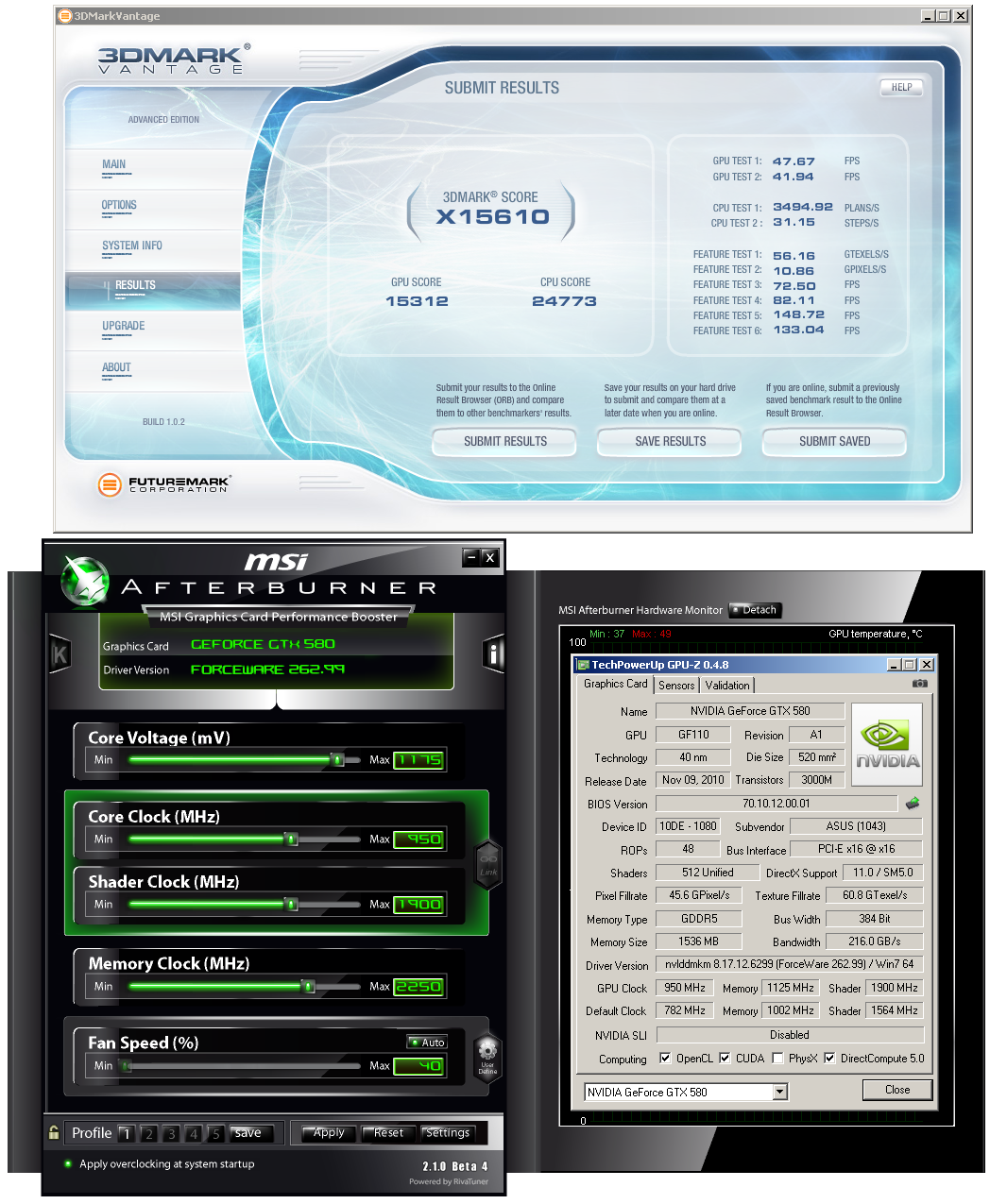 ASUS a EVGA GeForce GTX 580 – Výkon v zapojení SLI a Tri-SLI