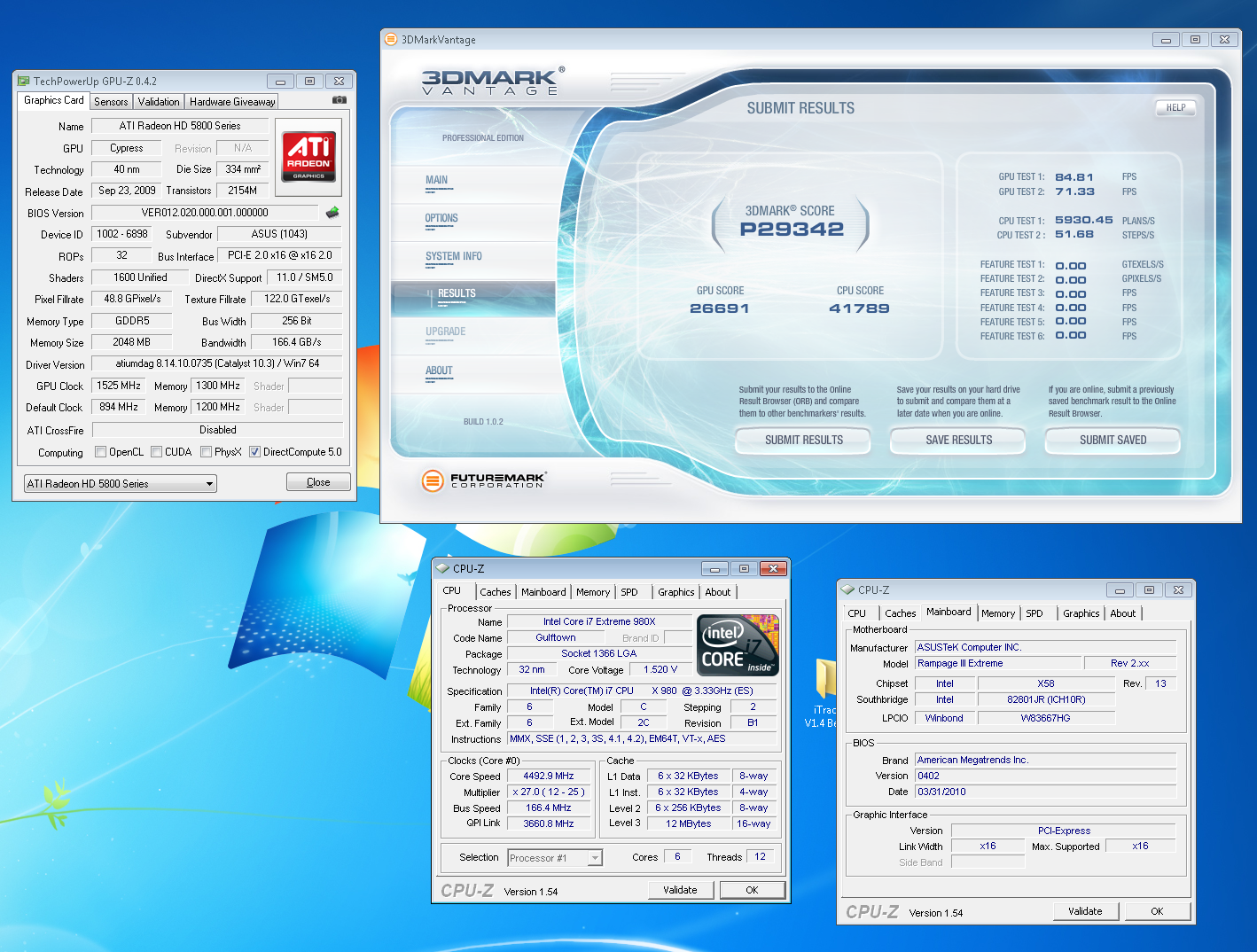 Radeon HD 5870 Matrix pod dusíkem - frekvence jádra 1525 MHz