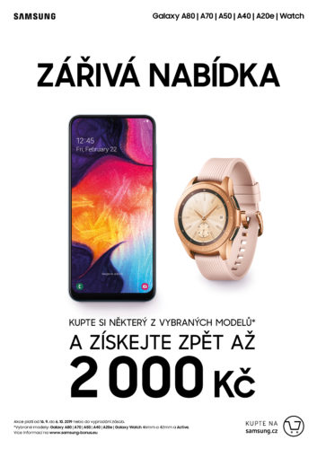 Podzimní akce Samsungu: k nákupu Galaxy S10 zdarma Galaxy Watch Active