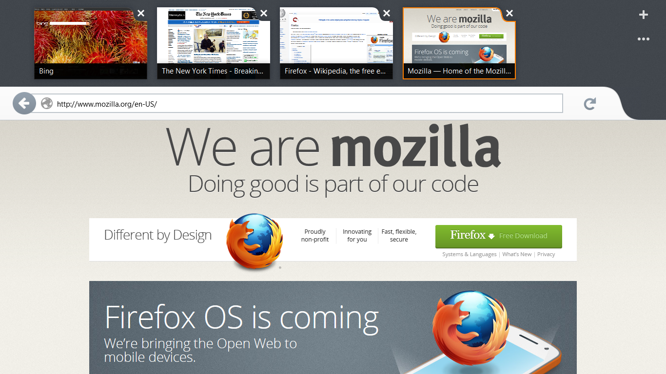 Mozilla uvolnila Firefox Metro pro Windows 8 RTM