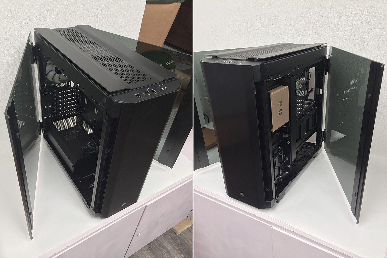 Corsair Obsidian Series 500D – ikona se skleněnými křídly