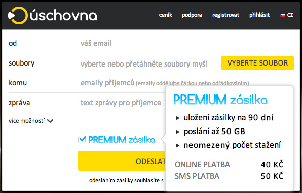 Úschovna zvedá limity na 7 GB, nově umí i 50 GB