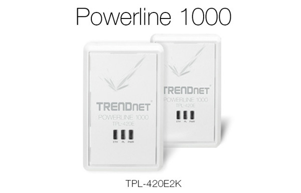 TRENDnet přichází s novými síťovými adaptéry Powerline 1000