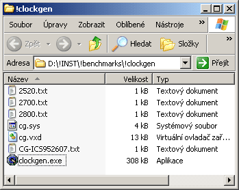 ClockGen - utilita pro přetaktování z Windows