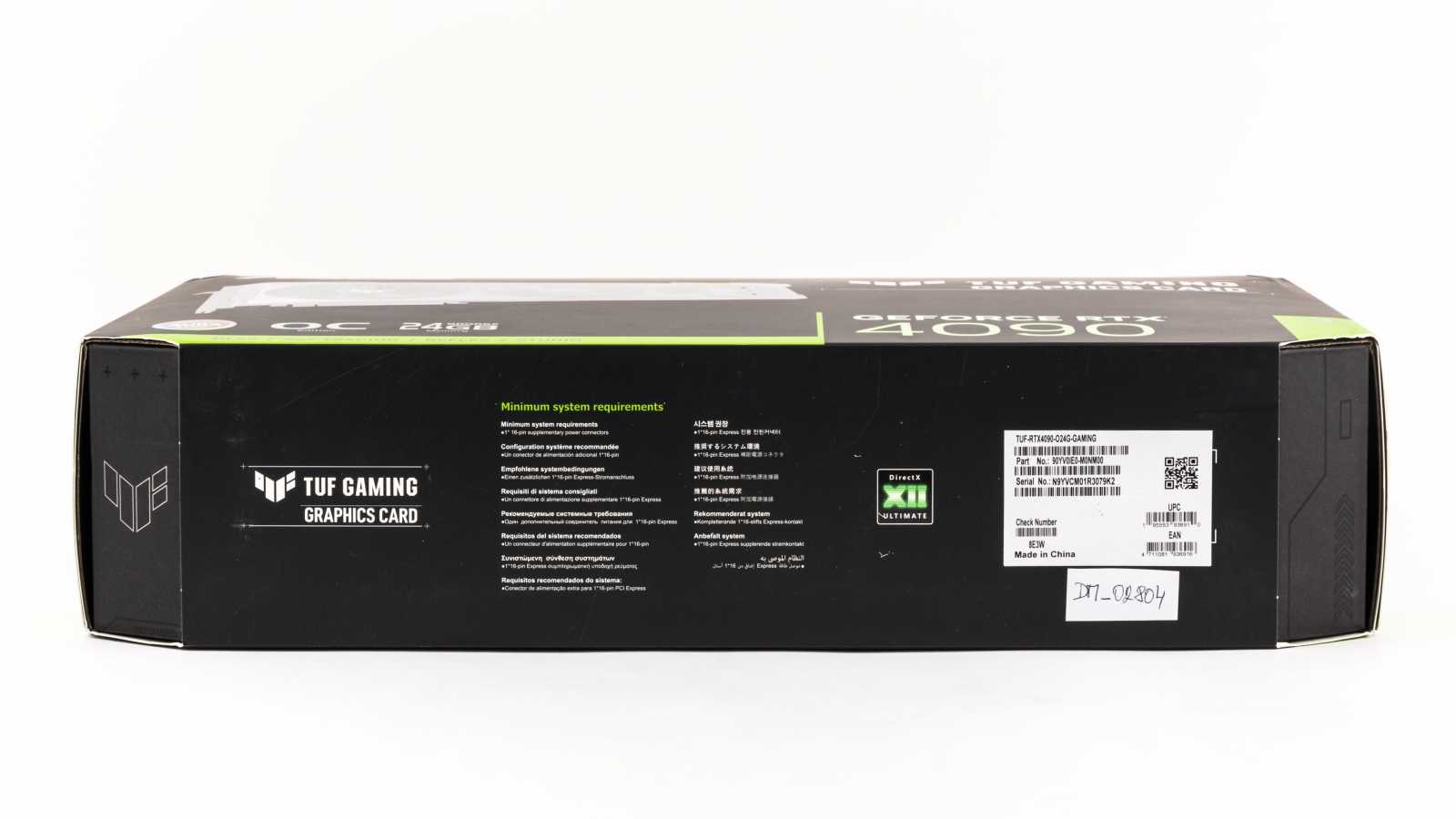 Test Asus TUF Gaming GeForce RTX 4090 OC Ed.: těžký kalibr