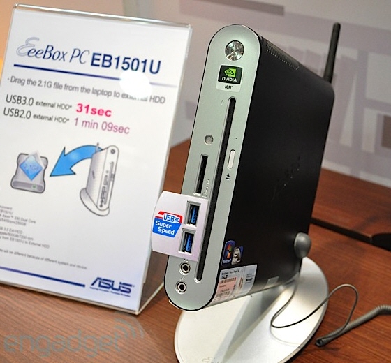 Asus EeeBox EB1501U - nettop s Ion a USB 3.0