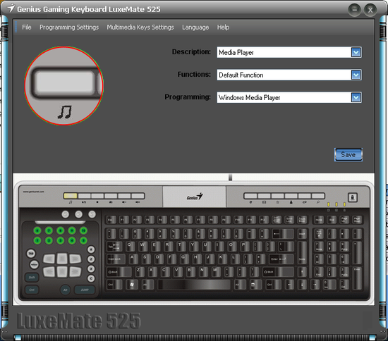 Genius LuxeMate 525 - klávesnice pro rádoby hráče