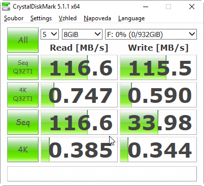 Velký srovnávací test 1TB externích disků pro USB 3.0