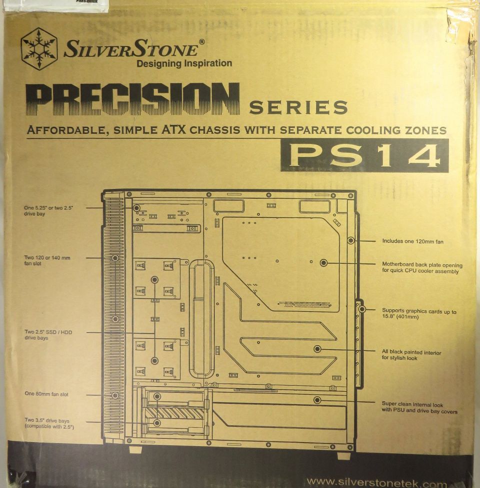 Silverstone SST-PS14B: moderna do kanceláře