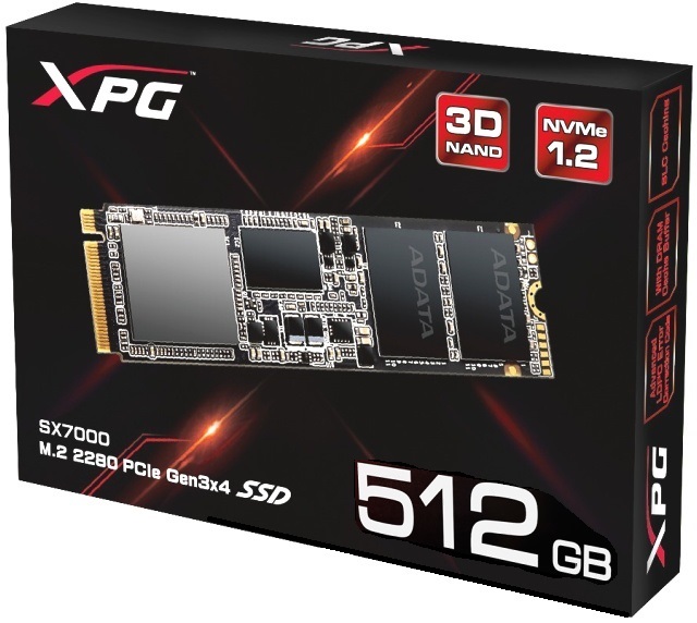 2× 512 GB NVMe SSD od ADATA: XPG SX7000 a SX8000