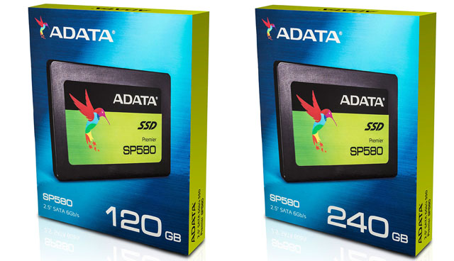 ADATA vydává novou řadu 7mm 2,5" SSD Premier SP580