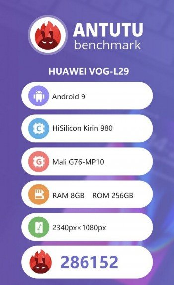 Huawei P30 Pro a jeho výkon v benchmarku AnTuTu