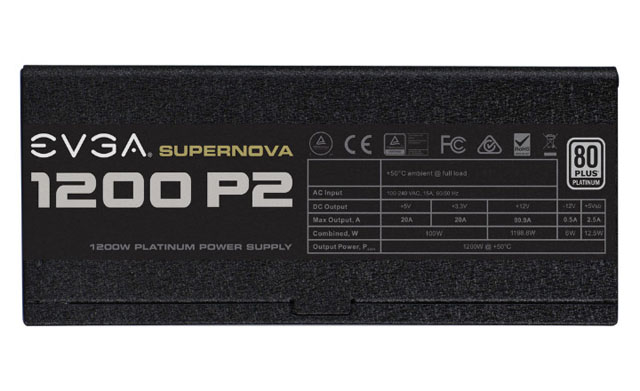 EVGA uvádí do prodeje svoje nové high-end PSU SuperNOVA 1200 P2