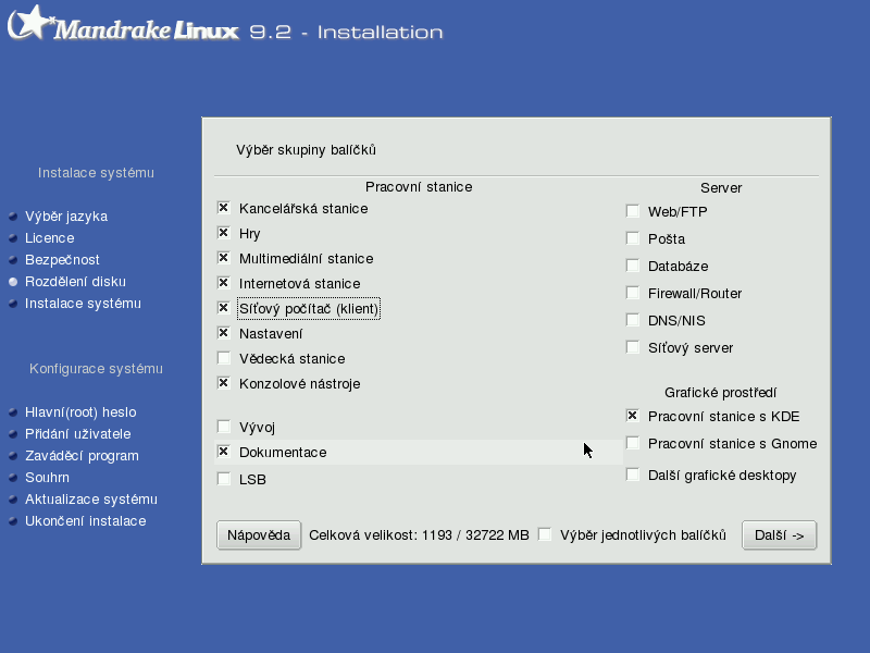 Operační systémy: První linuxové krůčky: Instalace