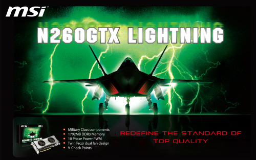 MSI N260GTX Lightning Vyladěná "dvěstěšedesátka"