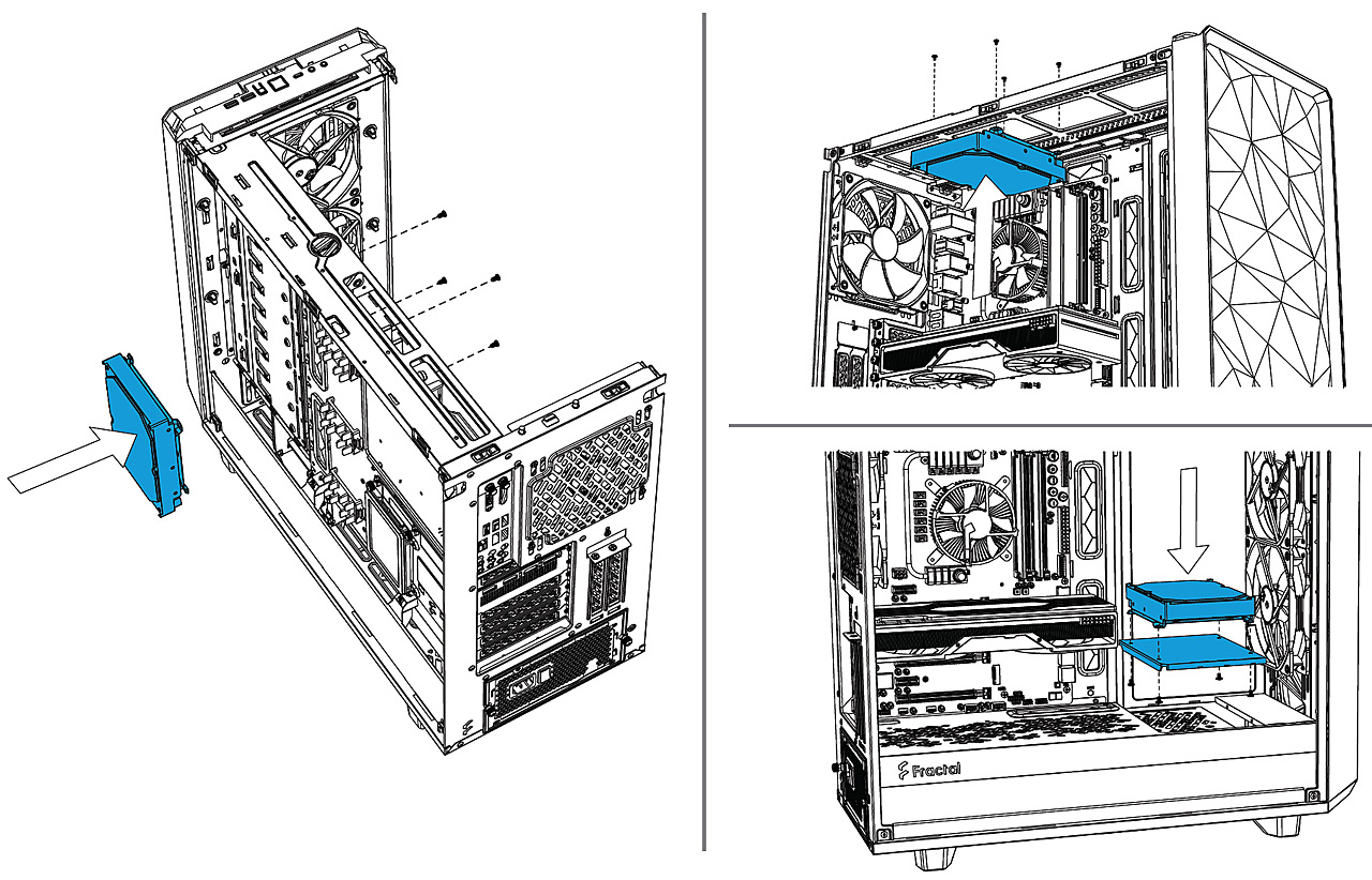 Test skříní Fractal Design Meshify 2 a Meshify 2 XL