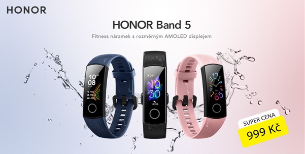 Honor Band 5 v prodeji! Má pěkný AMOLED displej a změří kyslík v krvi