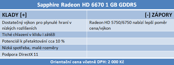 AMD Radeon HD 6570 a 6670 — dobrý výkon za pár korun 