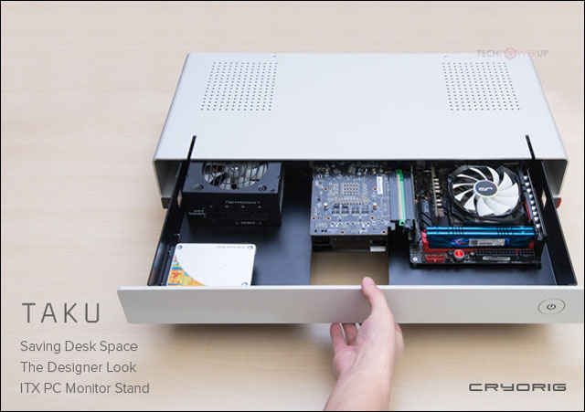 Cryorig chce na Computexu představit dvě kompaktní stylové PC skříně s netradiční konstrukcí