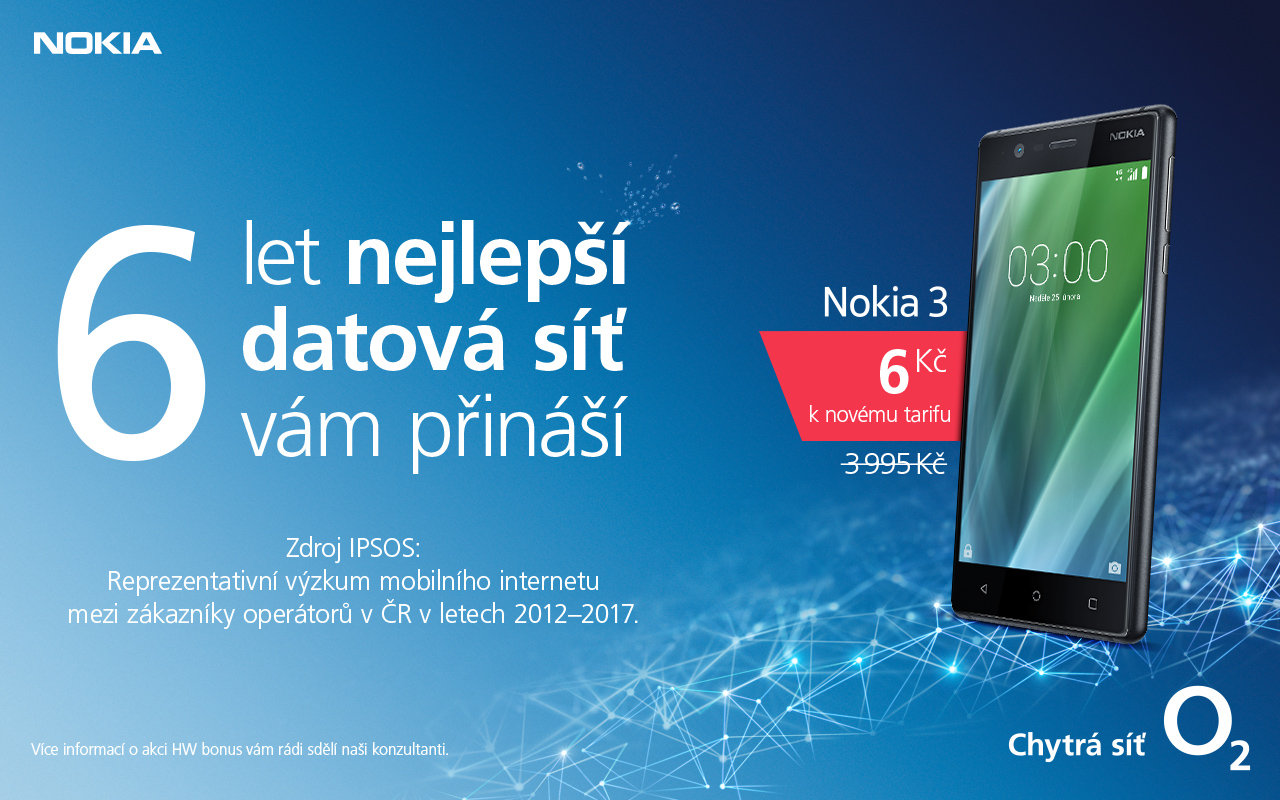 O2 v únoru dává bonus na telefony Nokia a Huawei