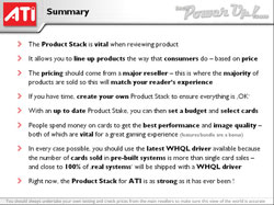 "The Product Stack", marketingová prezentace od ATi