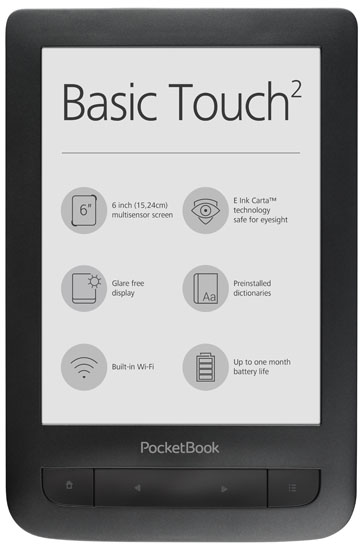 Nová cenově dostupná ebook čtečka PocketBook Basic Touch 2 míří na náš trh