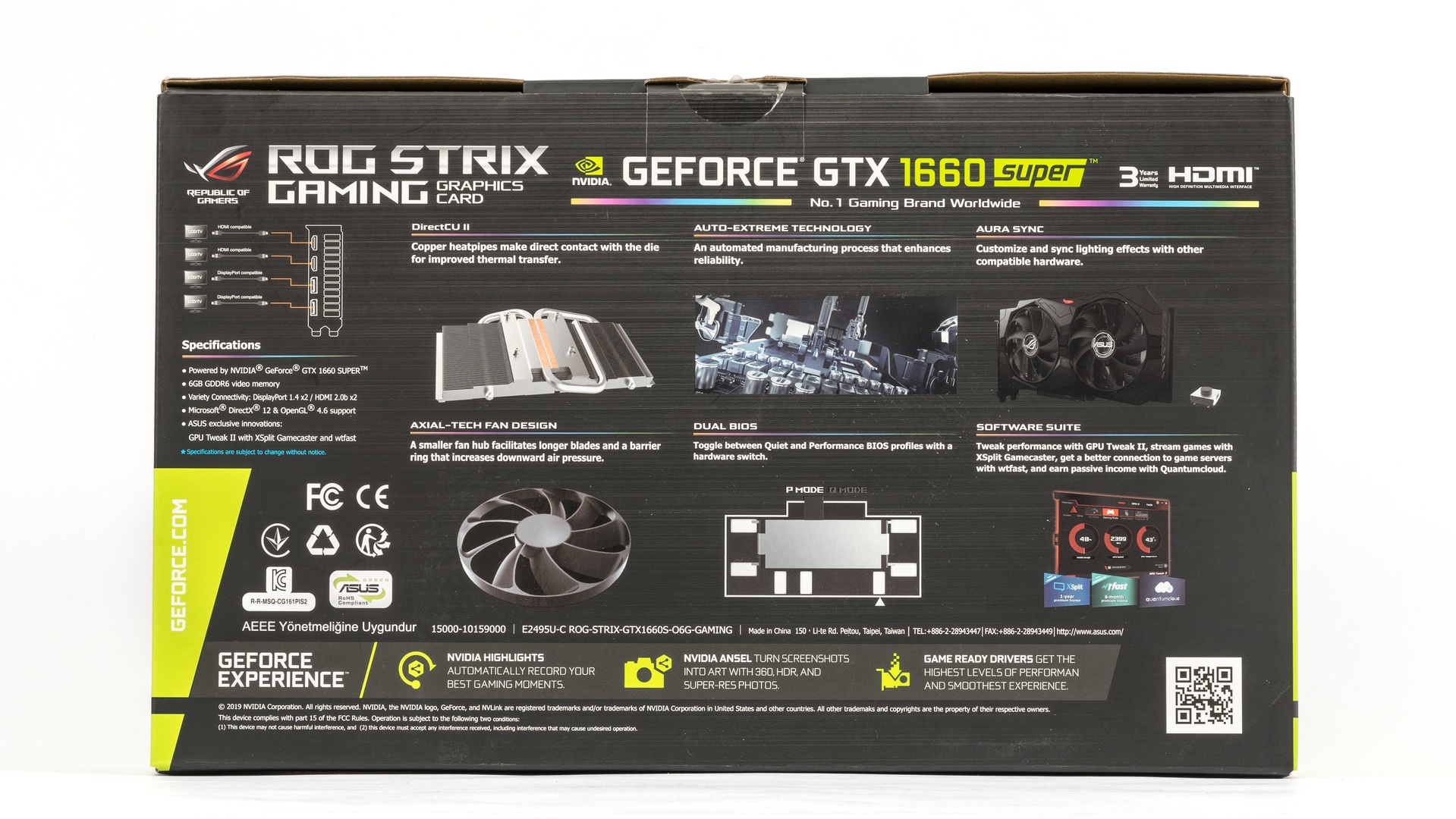 Asus ROG Strix GeForce GTX 1660 Super O6G v testu