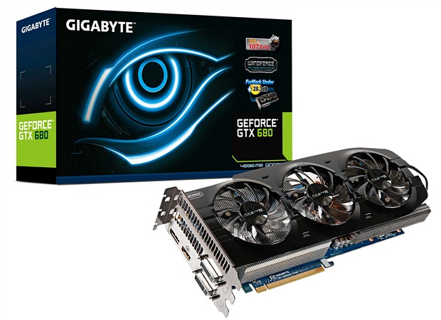 Gigabyte GeForce GTX 680: OC edice s 4 GB paměti a tříslotovým chlazením
