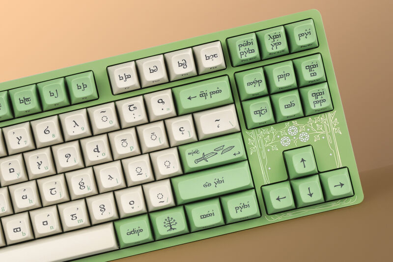 Drop + The Lord of the Rings Dwarvish and Elvish Keyboards