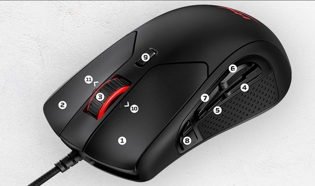 HyperX Pulsefire Raid – skvělá ergonomie a spousta tlačítek 