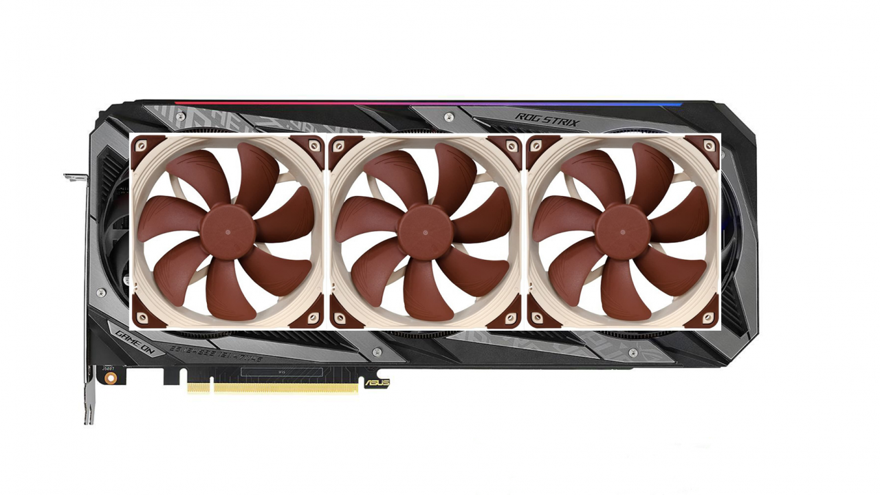 Unikl vzhled grafiky RTX 3070 s Noctua chladičem