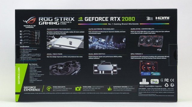 Test Asus ROG Strix RTX 2080 O8G: výkon i bez špuntů v uších