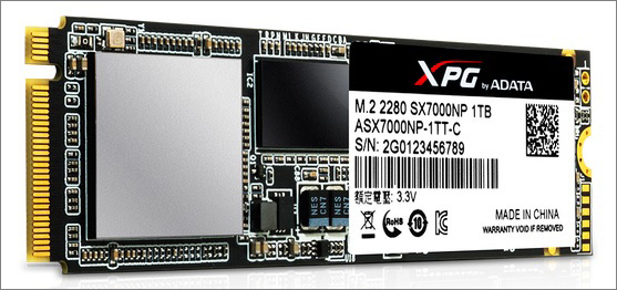 A-Data představuje M.2 2280 SSD XPG SX7000