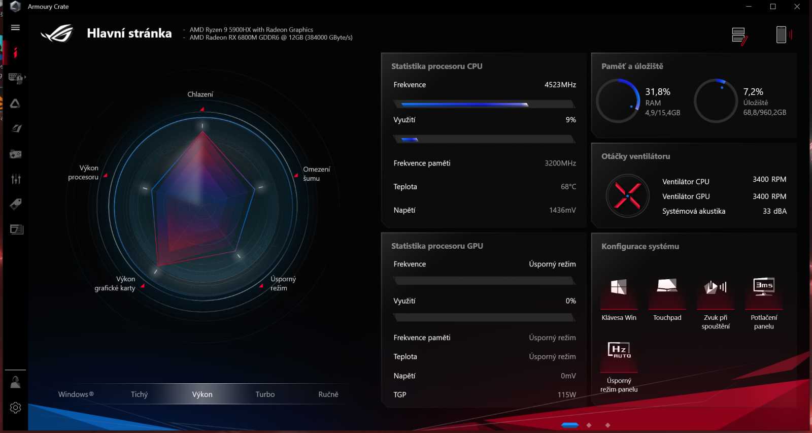 ASUS ROG Strix G15 Advantage: Ryzen 9 5900HX s RX 6800M