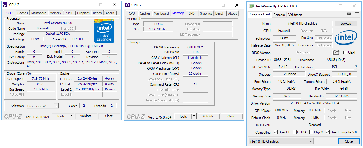 ASUS EeeBook E403SA-WX0004T – HW parametry