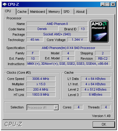 AMD Phenom II X4 940 Black Edition - První test v ČR