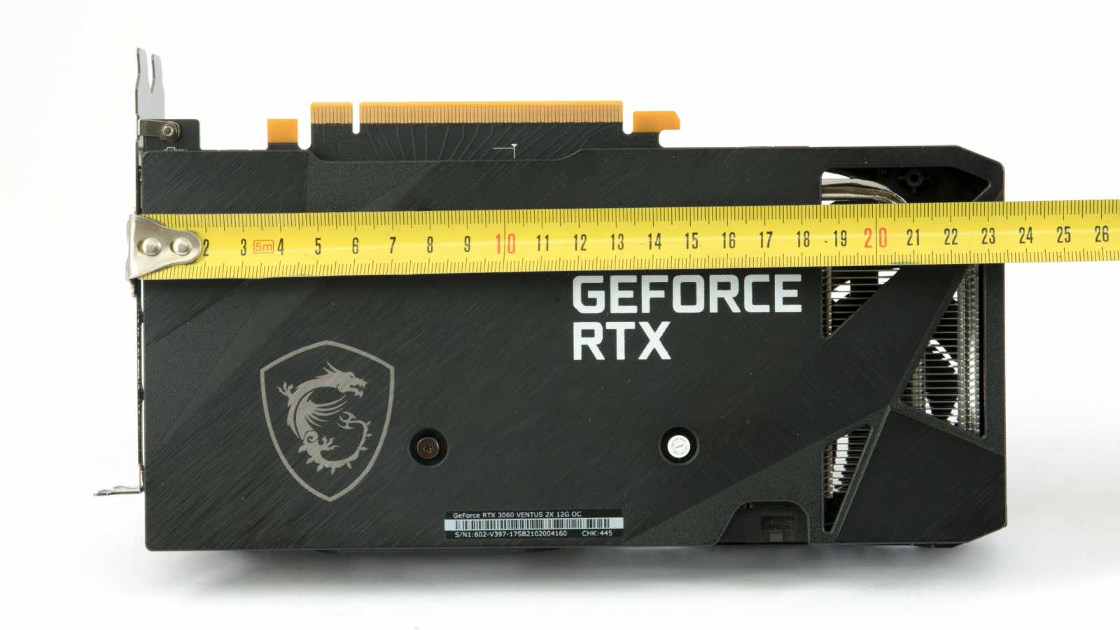 MSI GF RTX 3060 Ventus 2X 12GB OC: se základní výbavou