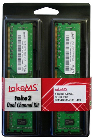 takeMS připravuje DDR3 kit s XMP