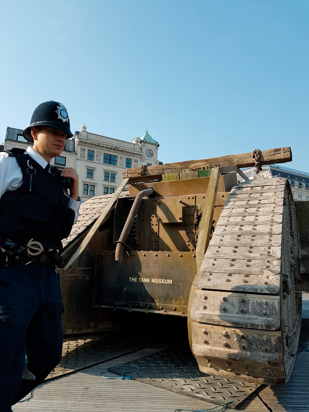 Wargaming rozjel tank Mark IV. na Trafalgar square