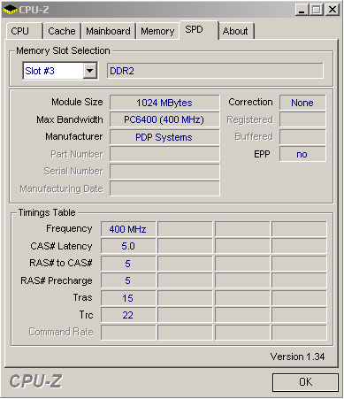 2xPatriot DDR2 dual-channel kit