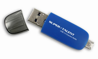 Super Talent uvádí na trh nové USB 3.0 flash disky se dvěma USB konektory