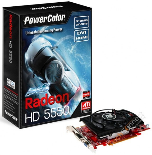 PowerColor připravuje Radeon HD 5550 PCS+