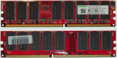 Paměti Kingmax DDR400 - 512MB CL2.5.